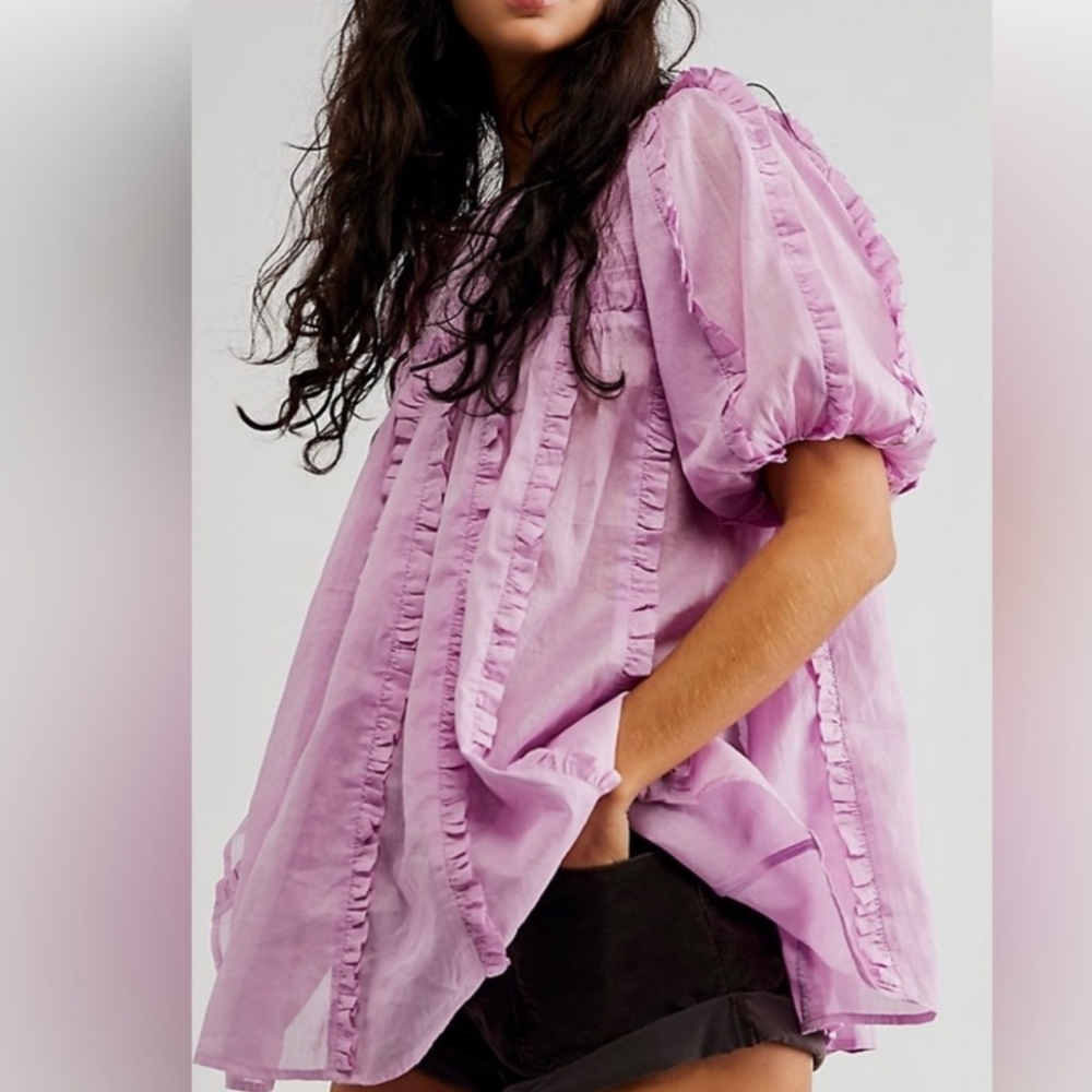 Free People More To Ruffle Top New Size XL
